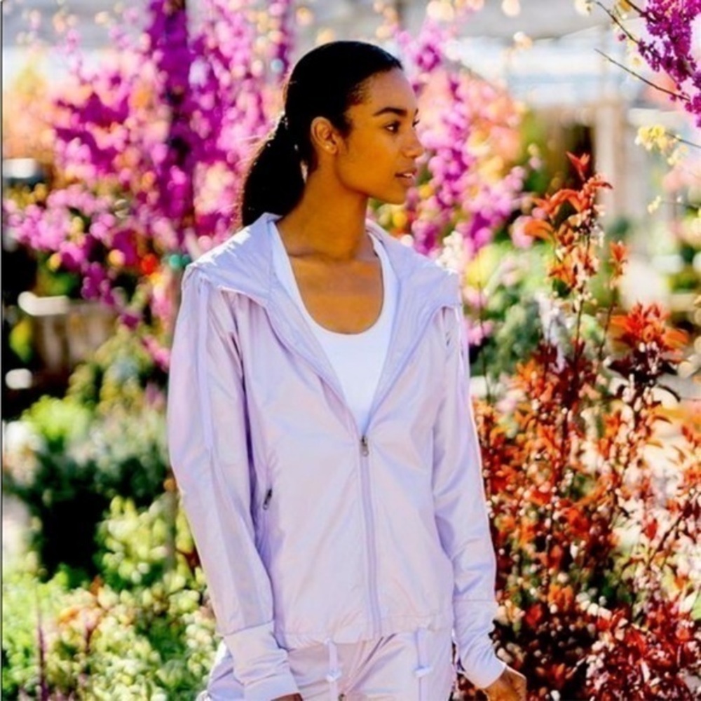 Zyia Active Lilac Shine Bomber Jacket XS